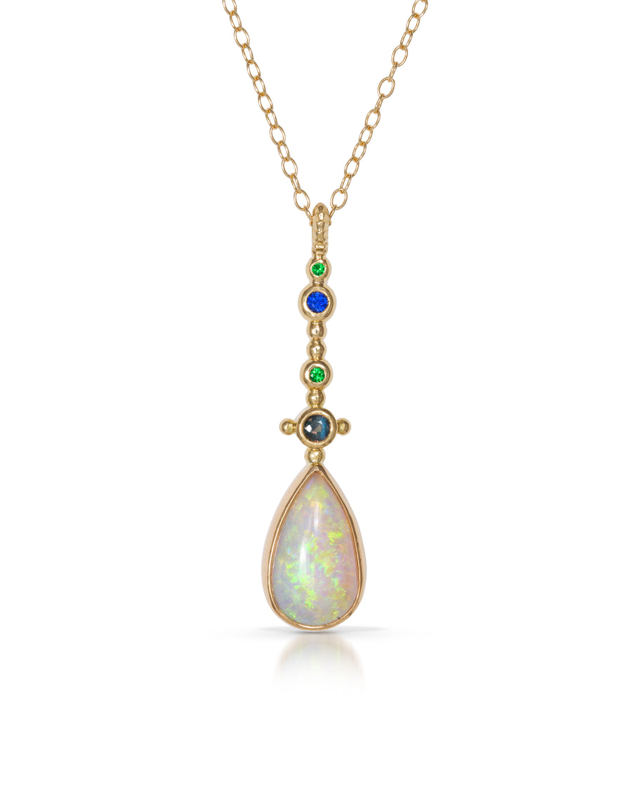 Australian Opal Necklace Pendant Svetlana Lazar   