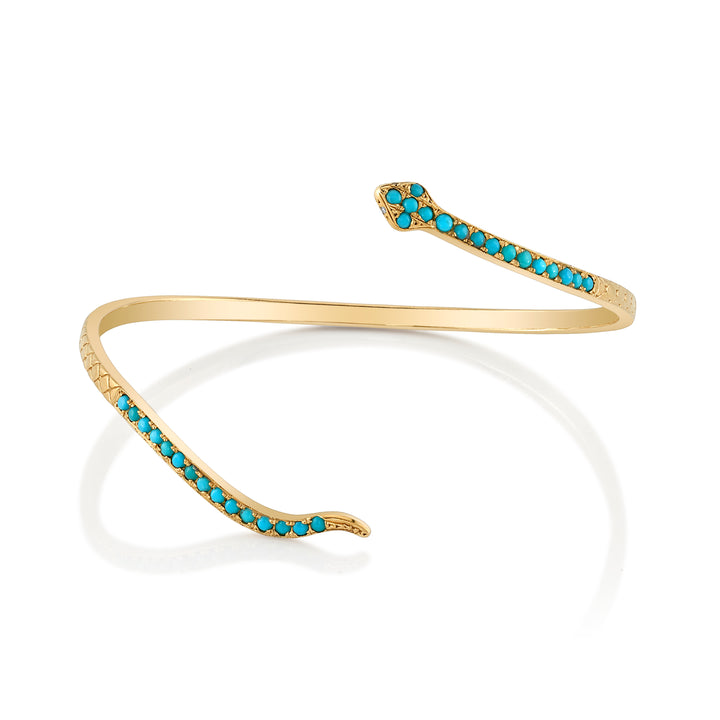 Turquoise Snake Cuff  Kathy Rose Jewelry   