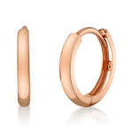 Rose Gold Huggie Huggie Earrings Roseark Deux   