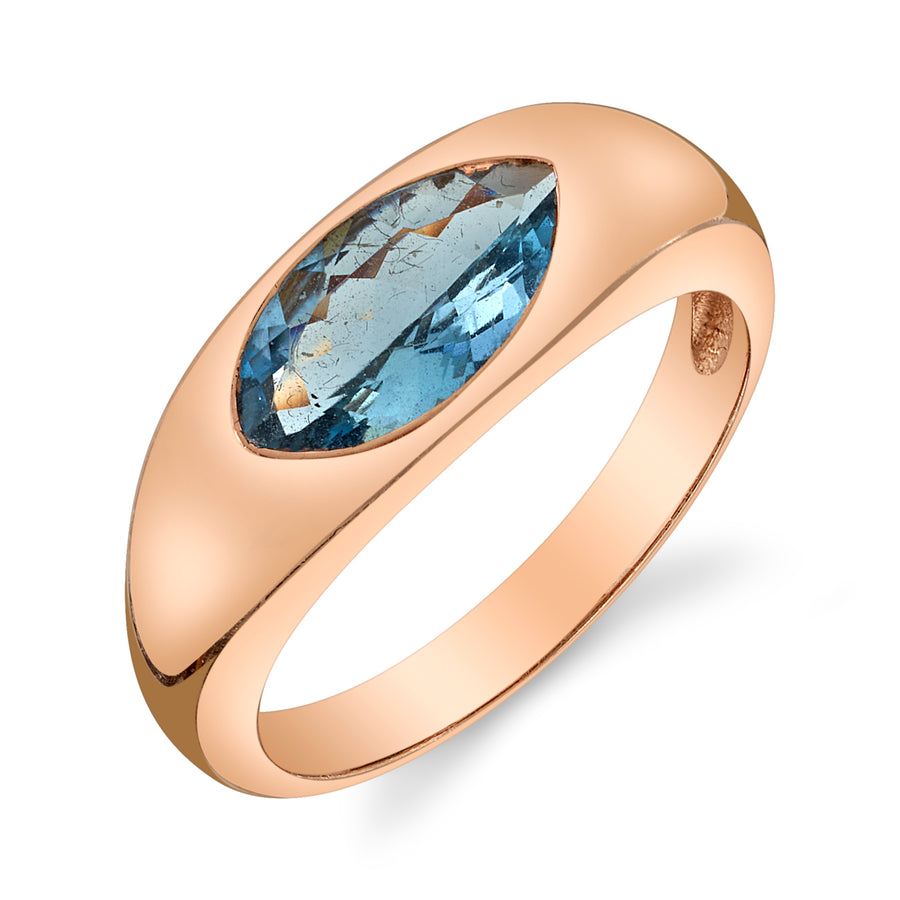 Blue Sapphire Ring Cocktail Roseark Deux   