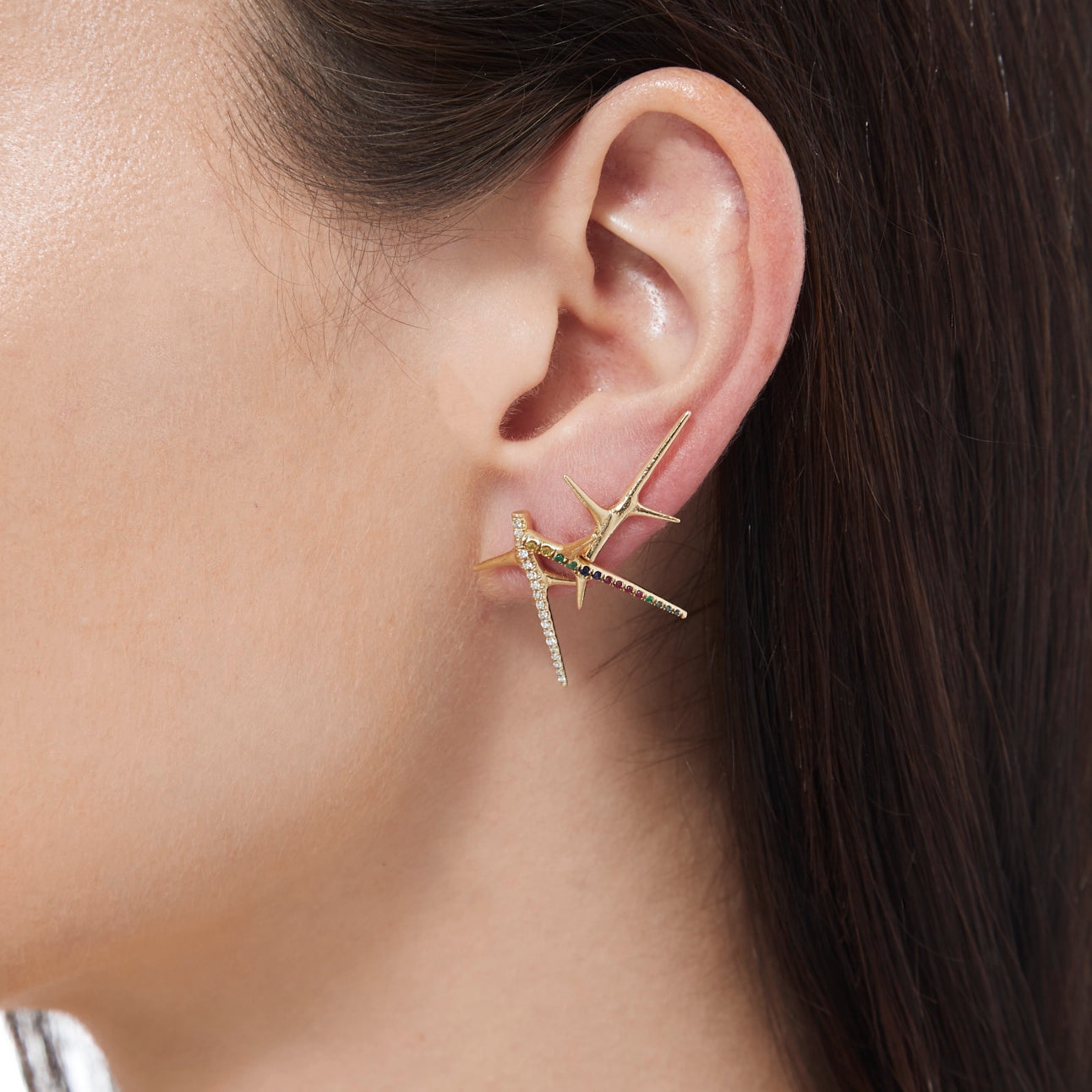 Thorn Studs Stud Earrings Elisabeth Bell Jewelry   