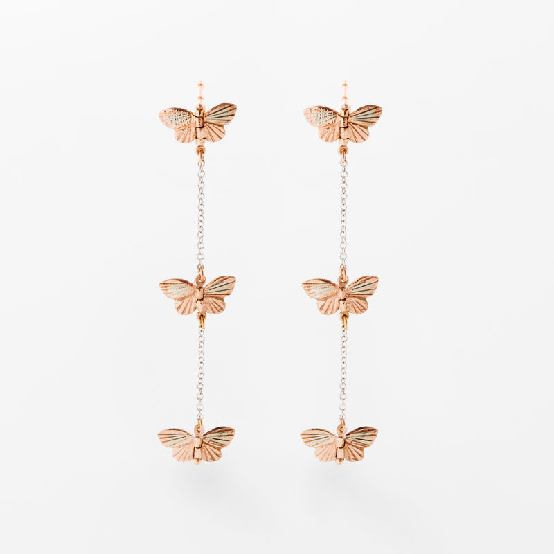 Butterfly Migration Earrings Drop James Banks Design   