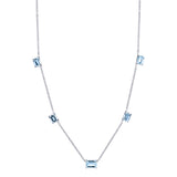 Aquamarine and Diamond Strata Necklace Necklace Karma El-Khalil   