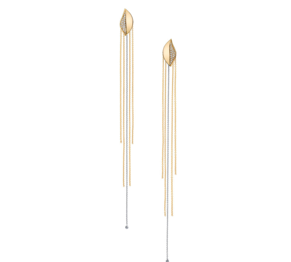 Sig Stud and Chain Earrings Drop Earrings Yakira Rona