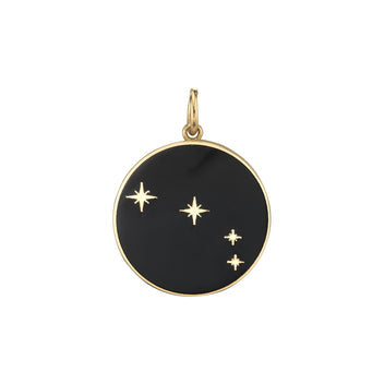 Enamel Constellation Pendant Necklace Bare Collection Aries  
