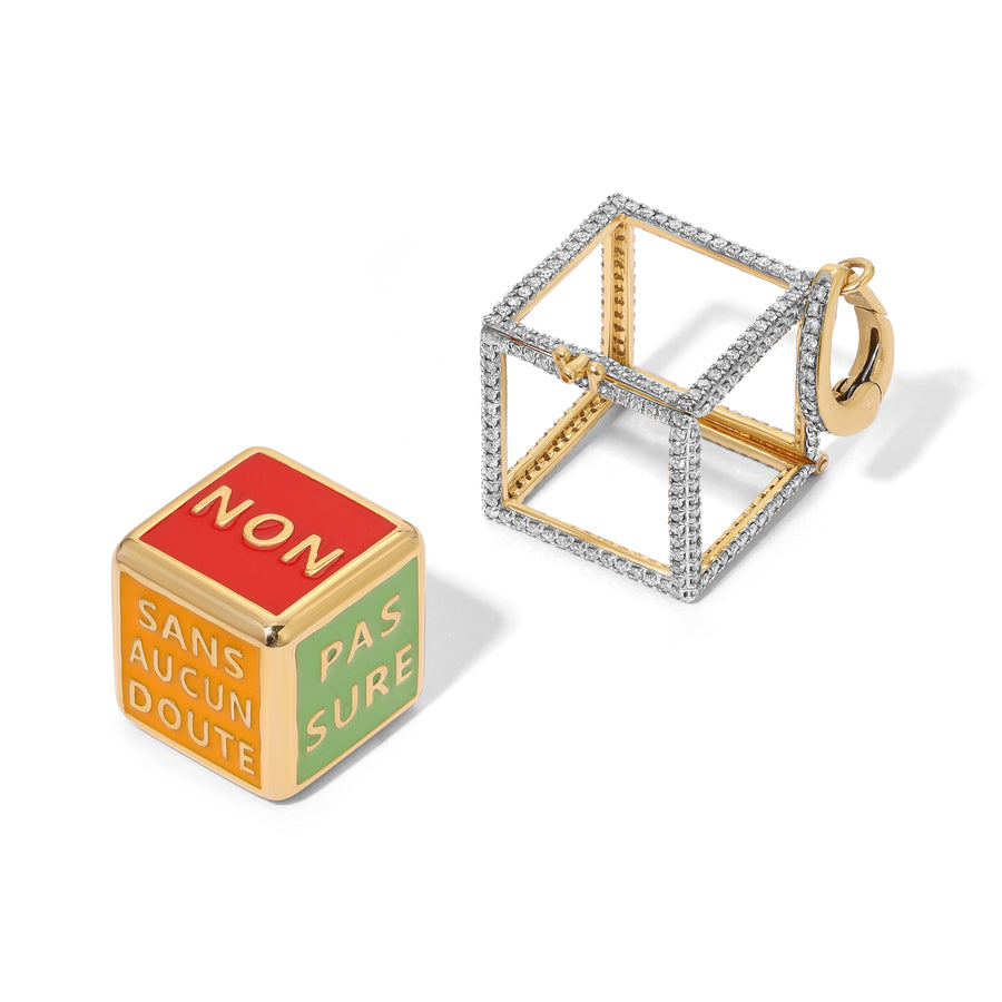 French Divination Dice Charm Charm Carolyn Rodney   
