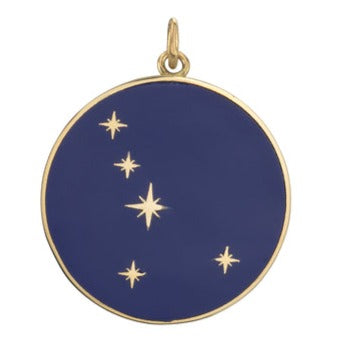Large Enamel Constellation Pendant Necklaces Bare Collection Cancer  