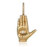 Hamsa LadyFinger Charm Charm Maura Green