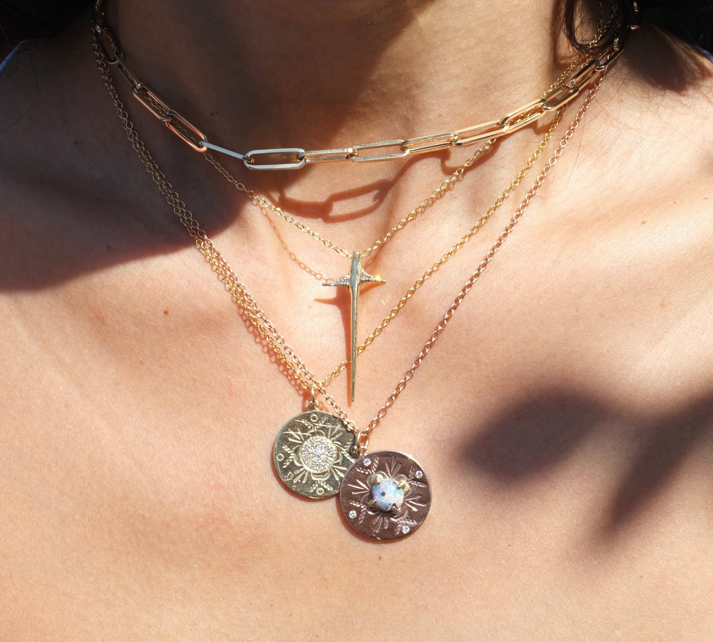 Navajo Sunrise Necklace Pendant Elisabeth Bell Jewelry   