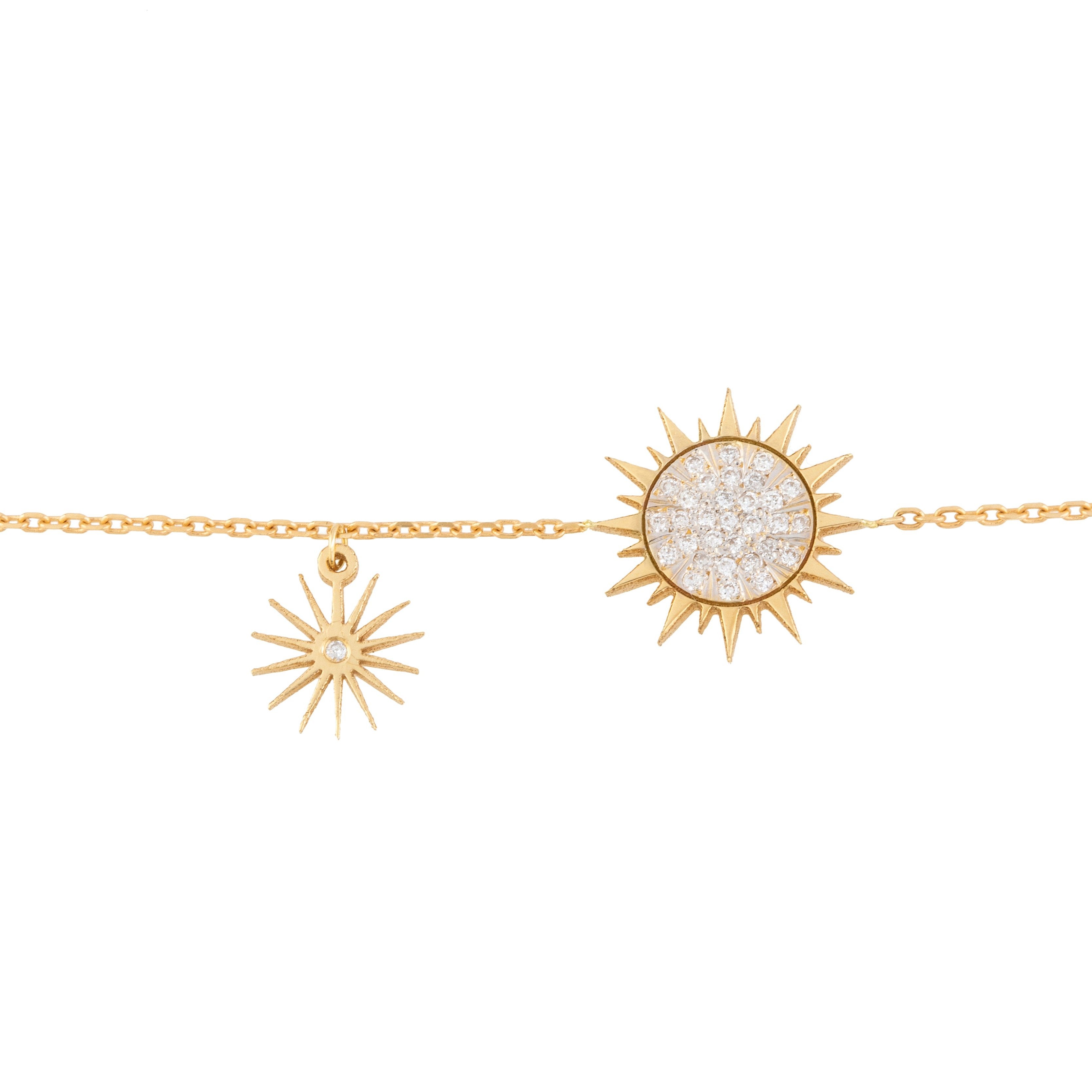 Soleil Bracelet with Diamonds, XL Bracelet Falamank