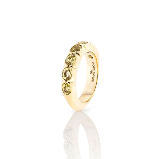 Yellow Beryl Victory Ring Band Fiore Wylde   