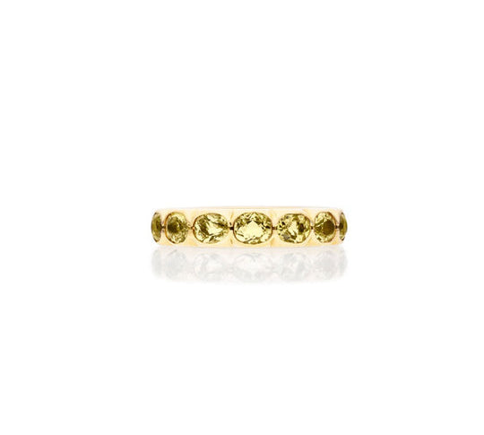 Yellow Beryl Victory Ring Band Fiore Wylde   