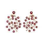 Ruby Diamond Branch Earrings Statement Earrings Hanut Singh