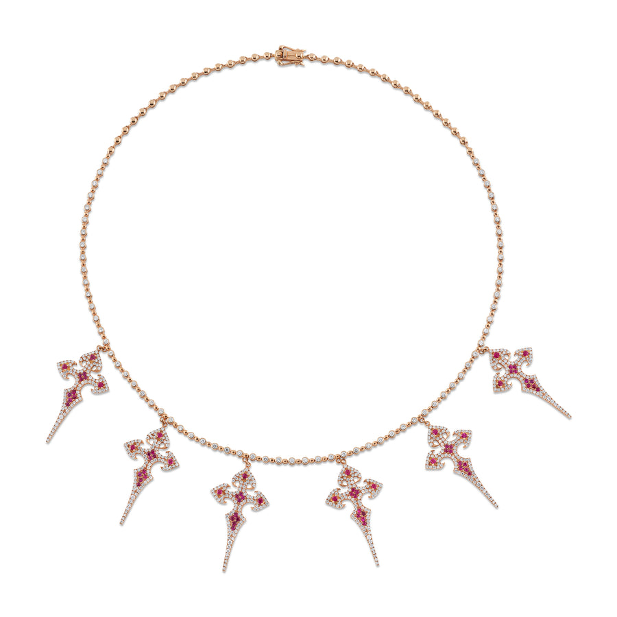 Multiple Cross Necklace Necklace Hanut Singh   