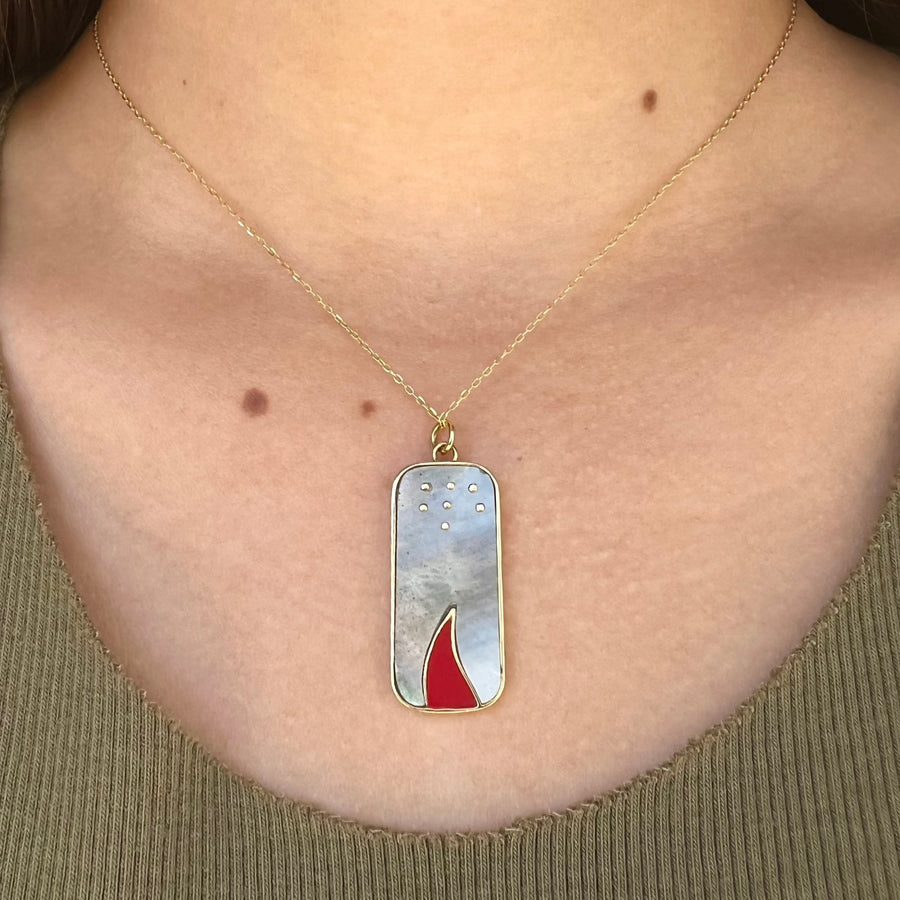 Elements of Love, Fire Necklace Pendant Latelier Nawbar   