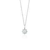 Sugarloaf Necklace, Diamonds Pendant Goshwara White Gold  