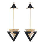 Jazzy Triangle Earrings Drop Hanut Singh   