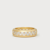 Baguette Checkerboard Bubble Ring Ring Looma   