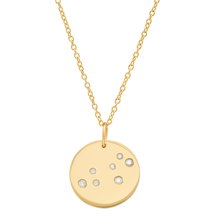 Gold and Diamond Constellation Pendant Pendant Bare Collection Leo  