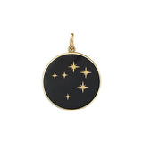Small Enamel Constellation Charm Charm Bare Collection Libra Black 