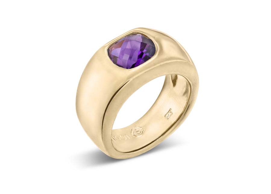 The Maude Ring in Amethyst Statement Lelamooi   