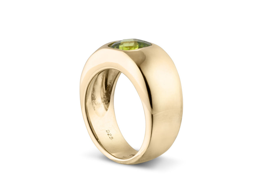 The Maude Ring in Peridot Statement Lelamooi   