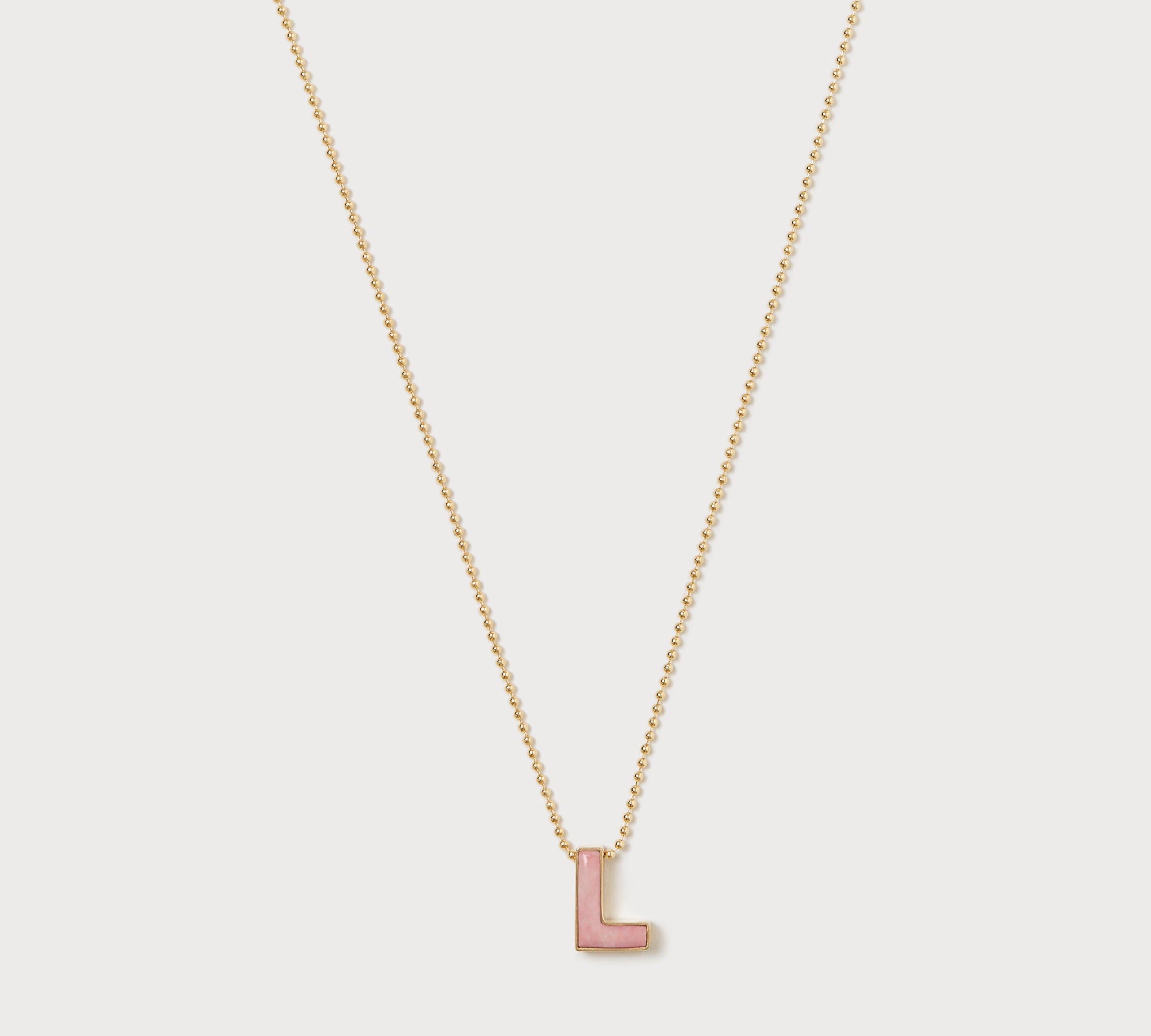 Painters Letter, Pink Opal Pendant Looma Large A 