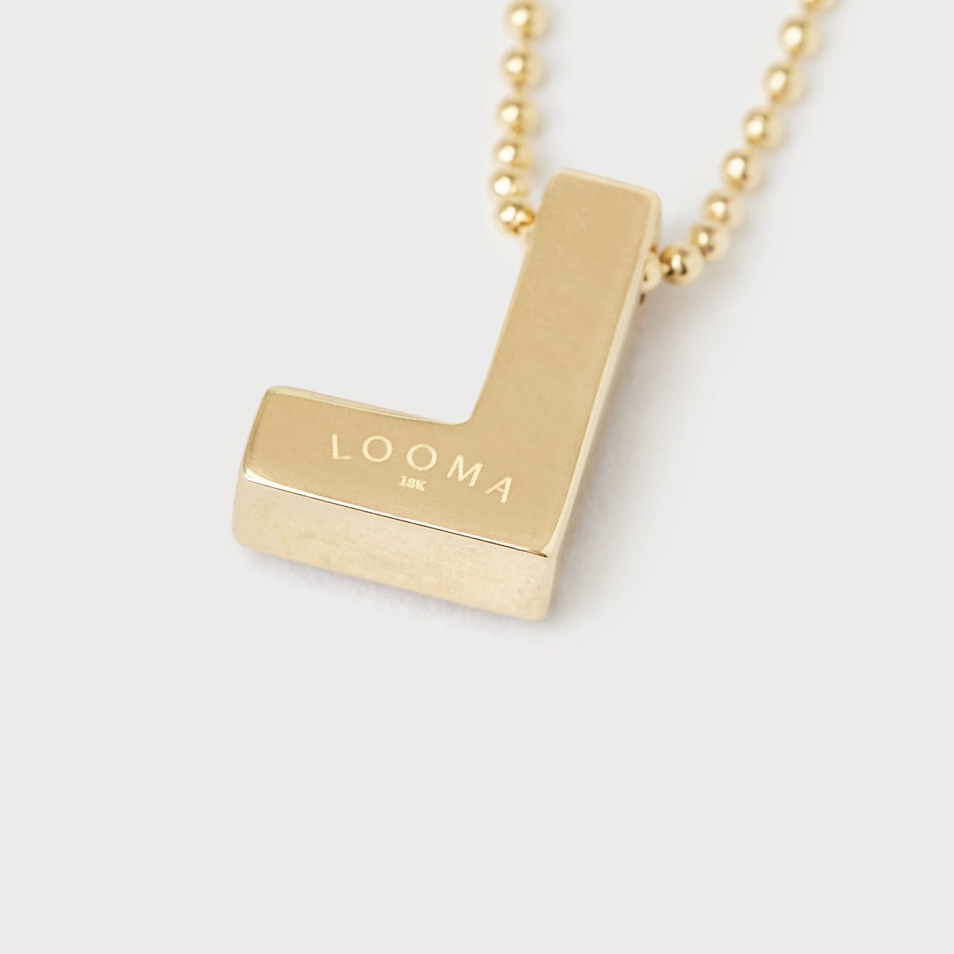 Painters Letter, Mother of Pearl Pendant Looma   