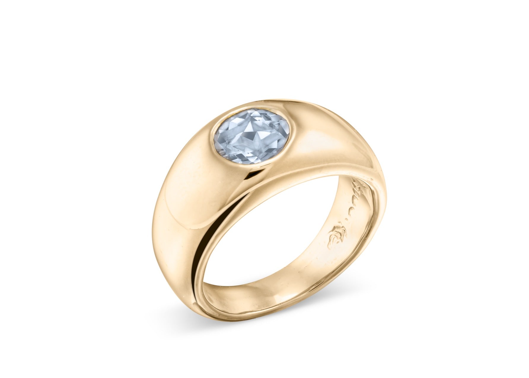 The Odelle Ring in Blue Sheen Moonstone Statement Lelamooi   