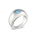 The Odelle Ring in Sky Blue Topaz Ring Lelamooi 935 Sterling Silver  