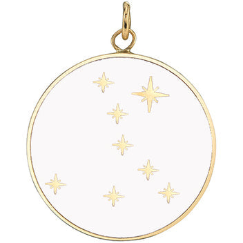 Large Enamel Constellation Pendant Necklaces Bare Collection Pisces  