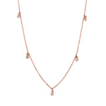 Five Diamond Necklace Necklace Jaine K Designs   