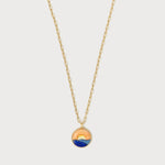 Puffy Seascape Vignette Necklace Pendant Looma   