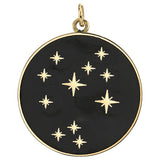 Large Enamel Constellation Pendant Charm Bare Collection Sagittarius Red 