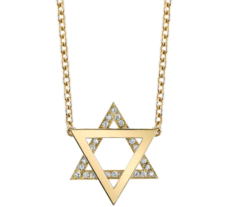 Diamond Star of David Necklace necklace Karma El-Khalil   