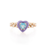 Candy Heart Ring  Joanna Achkar Blue Lavender  