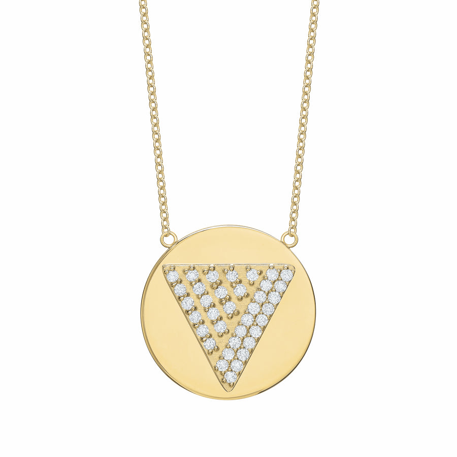 Love Triangle Token Necklace Pendant Tracee Nichols Diamonds  