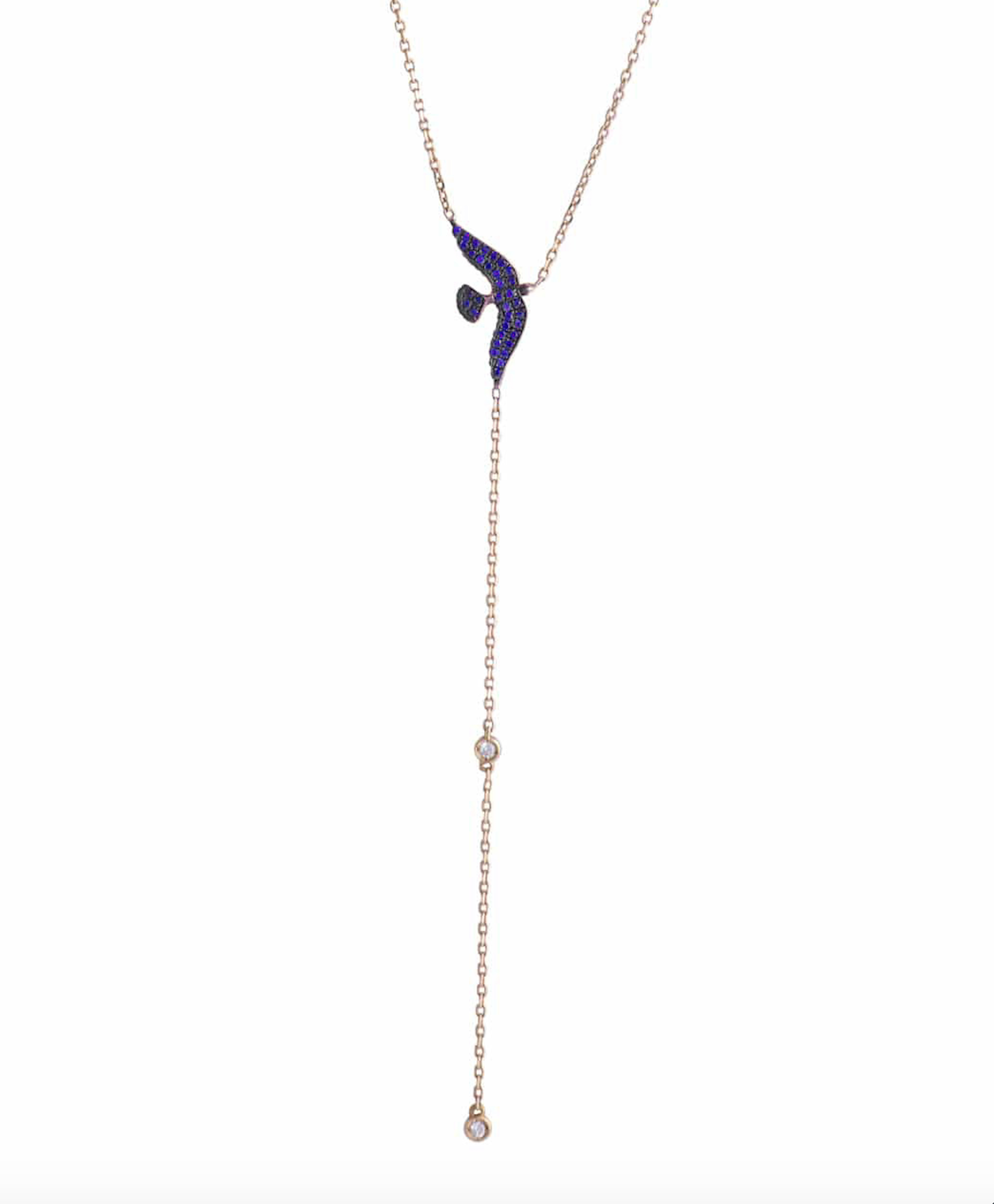 Long Bird Necklace Pendant J by Boghossian Sapphire  