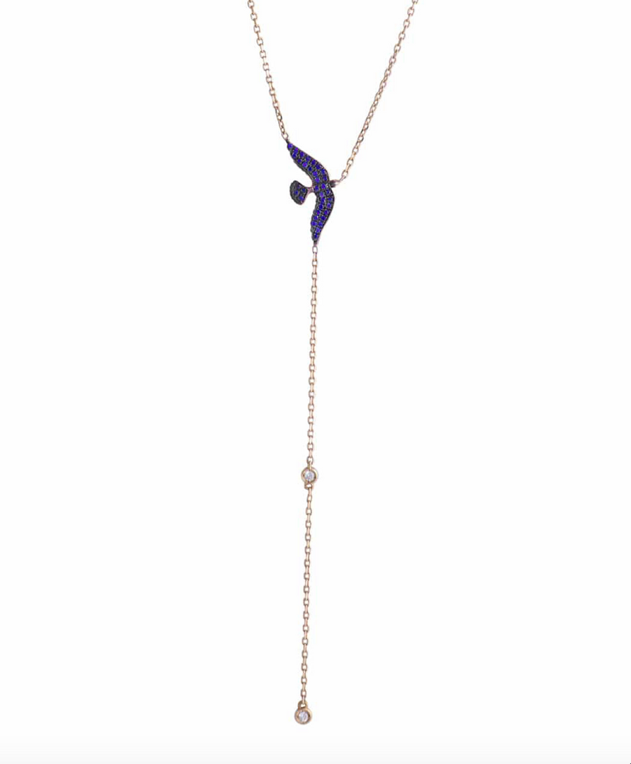 Long Bird Necklace Pendant J by Boghossian Sapphire  