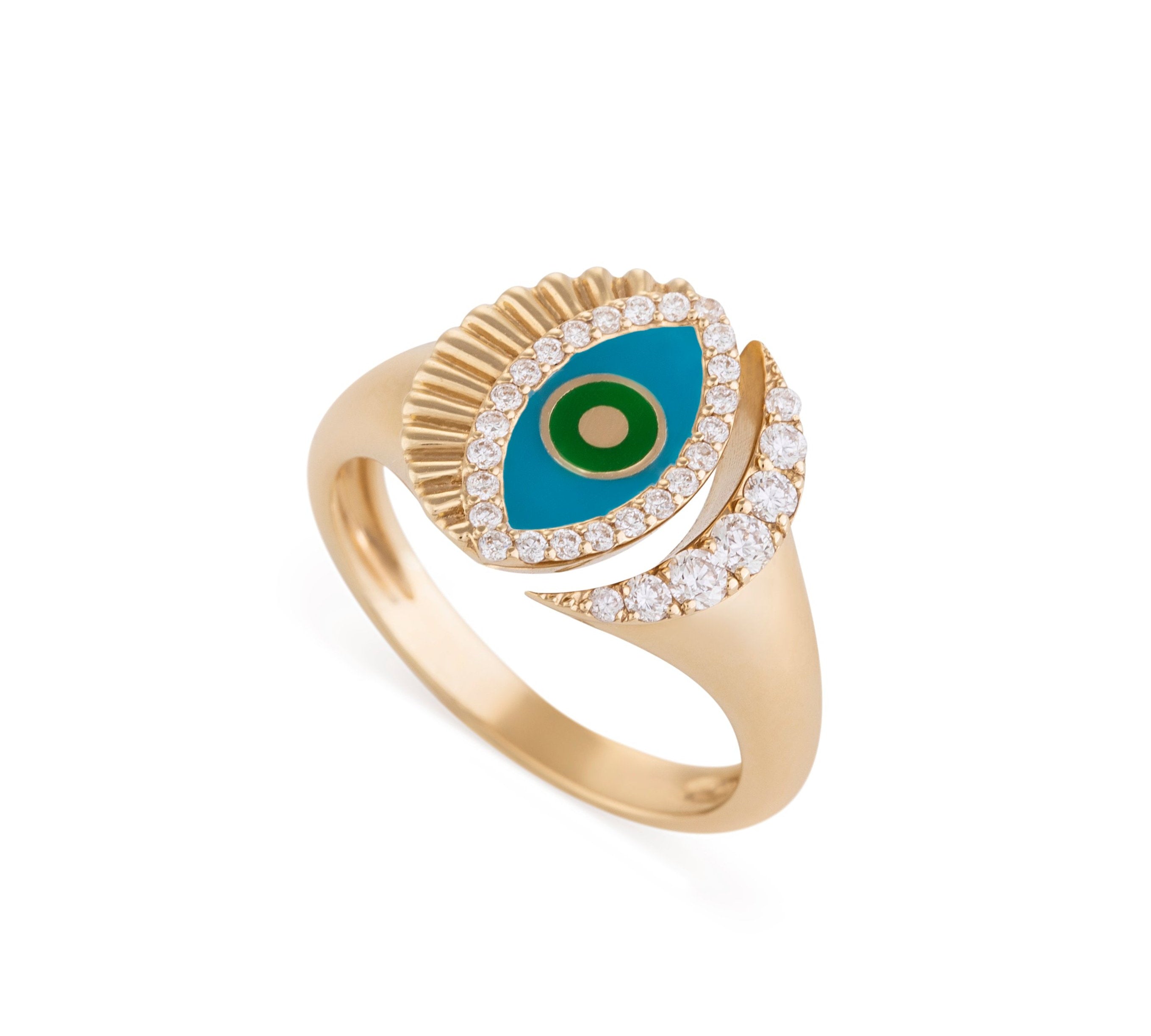 Written in the Stars Evil Eye Pinky Ring Ring Falamank
