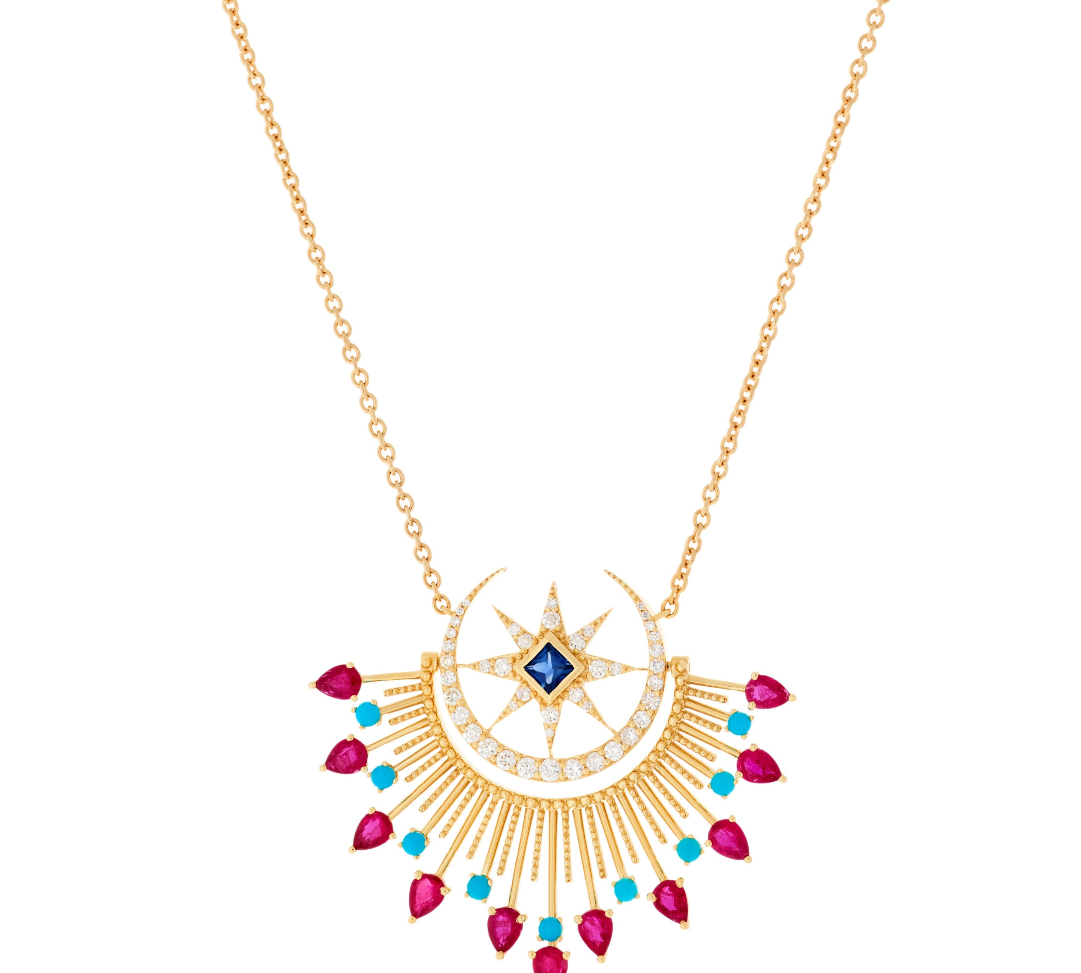 Maxi Cosmic Love Necklace Pendant Necklace Falamank