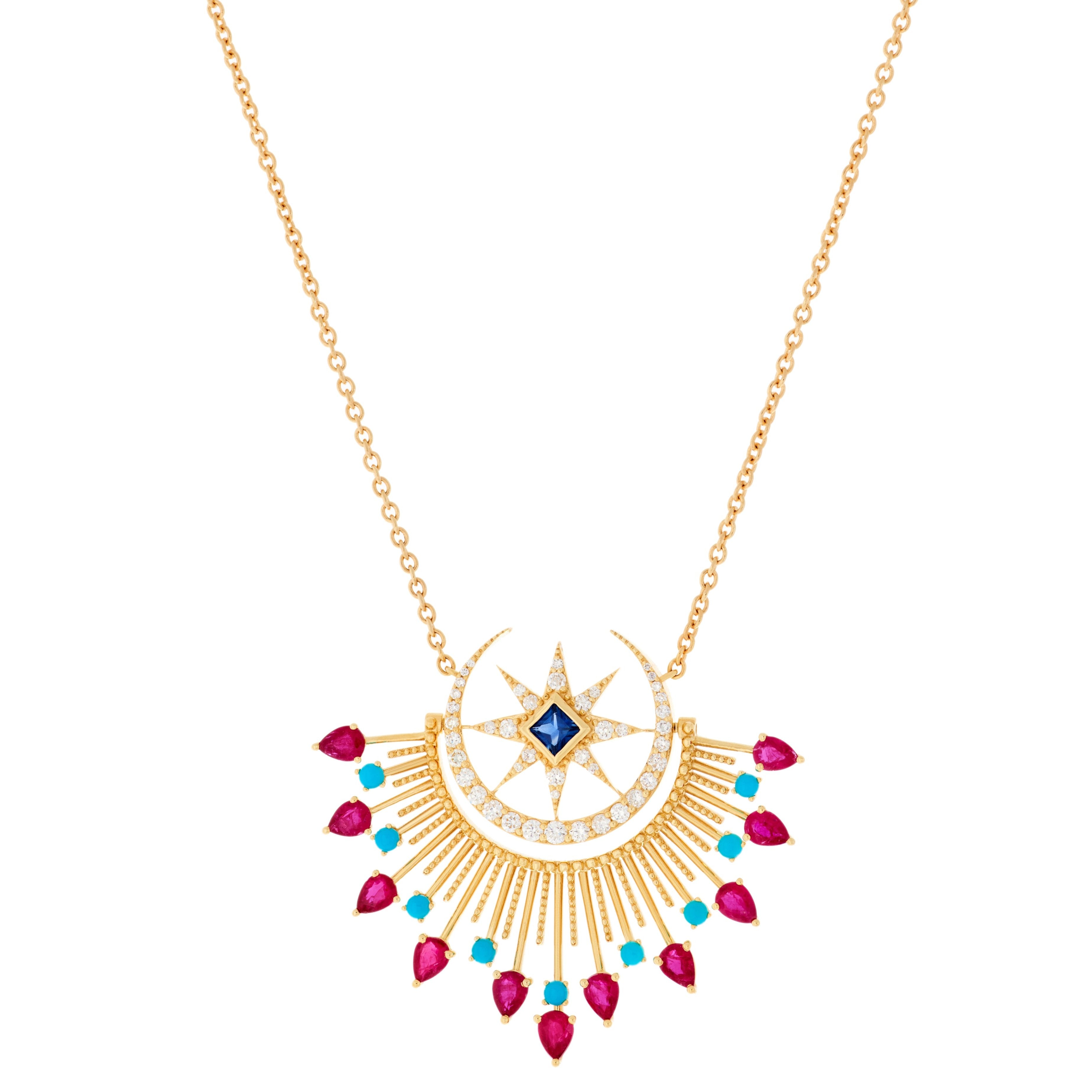 Maxi Cosmic Love Necklace Pendant Necklace Falamank
