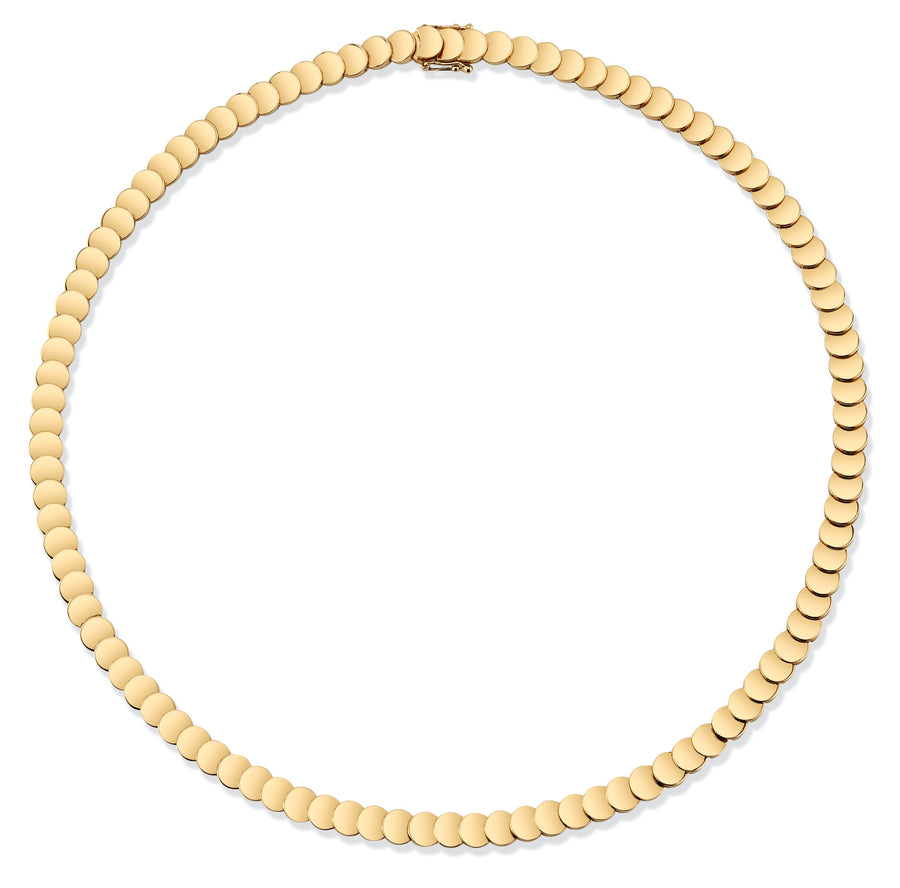 Circle Gold Chain Collar Roseark Deux   