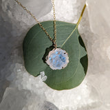 Moonstone Flower Necklace Pendant Elisabeth Bell Jewelry   