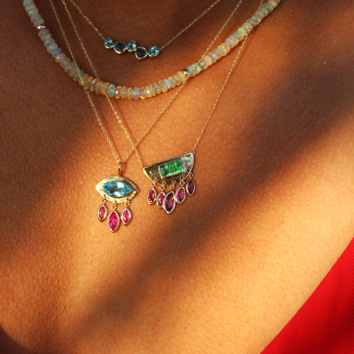 Aztec Rain Necklace Necklace Christina Magdolna Jewelry   