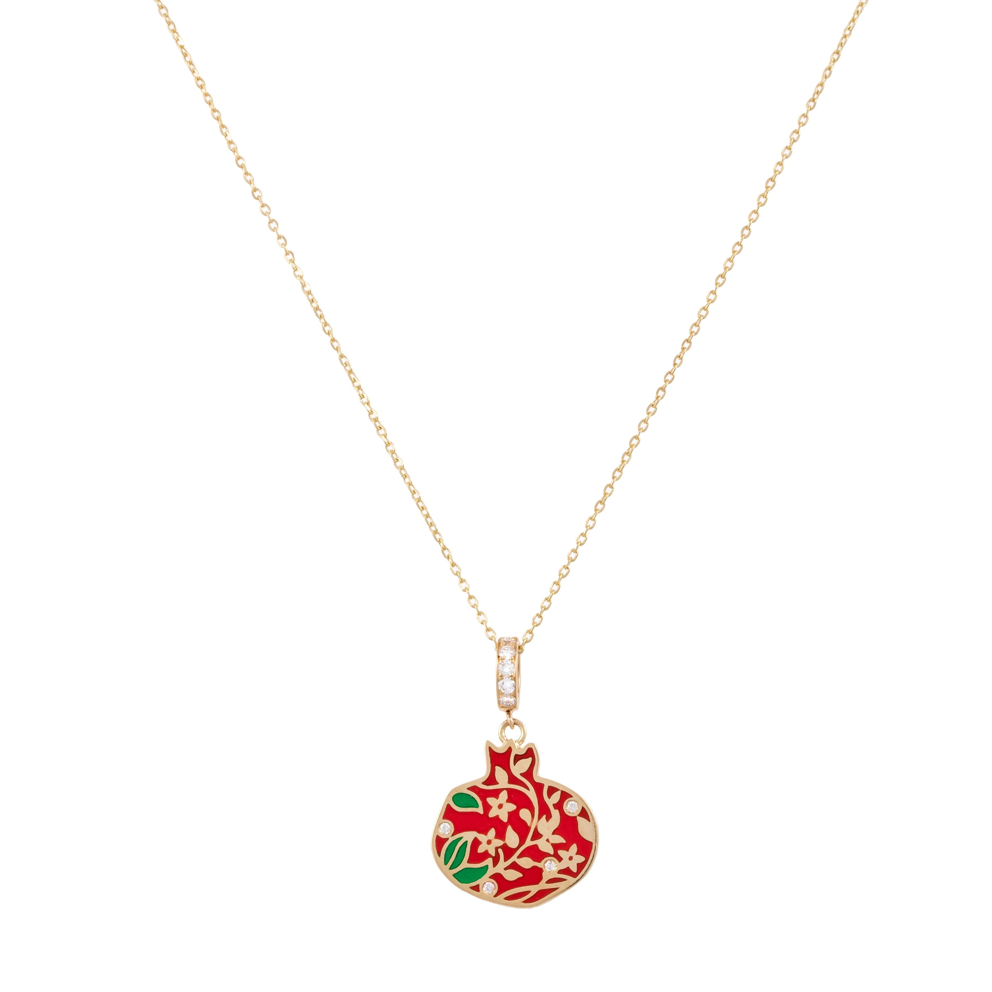 Prosperous Pomegranate Pendant Necklace Pendant Latelier Nawbar   