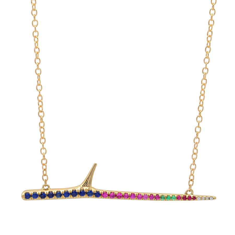 Rainbow Thorn Necklace Pendant Elisabeth Bell Jewelry   