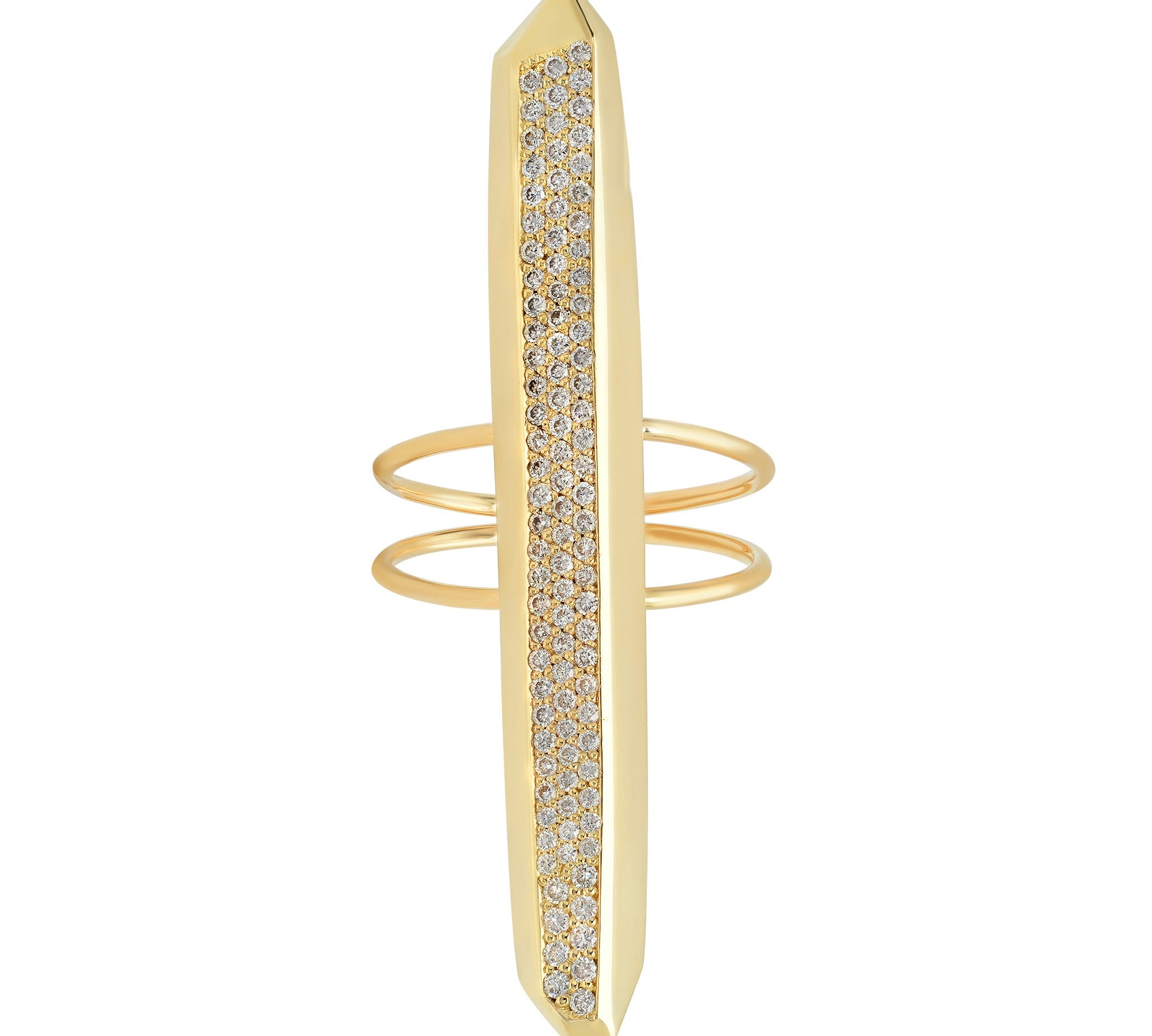 Diamond Crystalline Ring Statement Elisabeth Bell Jewelry 5 Yellow Gold 