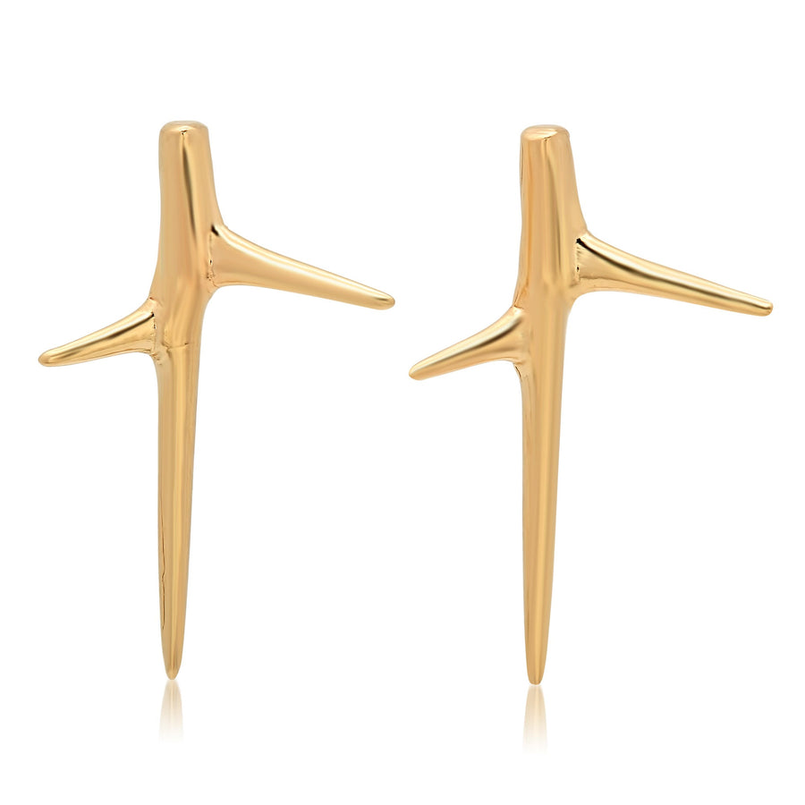 Thorn Studs Studs Elisabeth Bell Jewelry Yellow Gold  