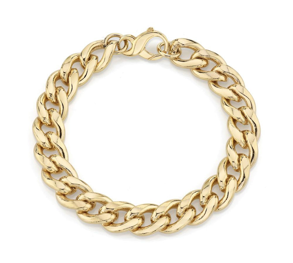 Gold Plated Chunky Chain Bracelet Chain Tracee Nichols   